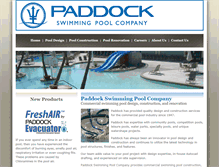 Tablet Screenshot of paddockpools.com